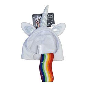 Bootique Unicorn Dog Costume Small White